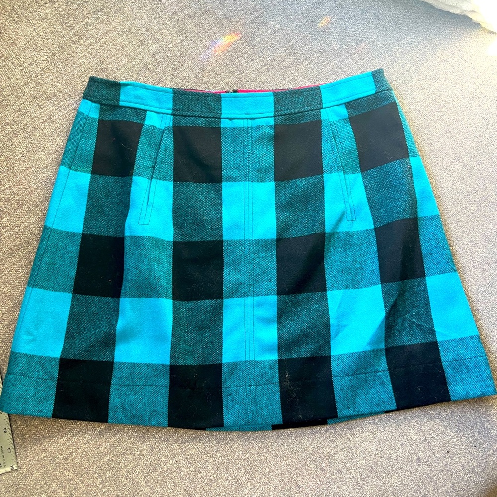 plaid mini skirt